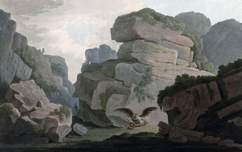 John William Edy Heliesund, a Pass between the Rocks France oil painting art
